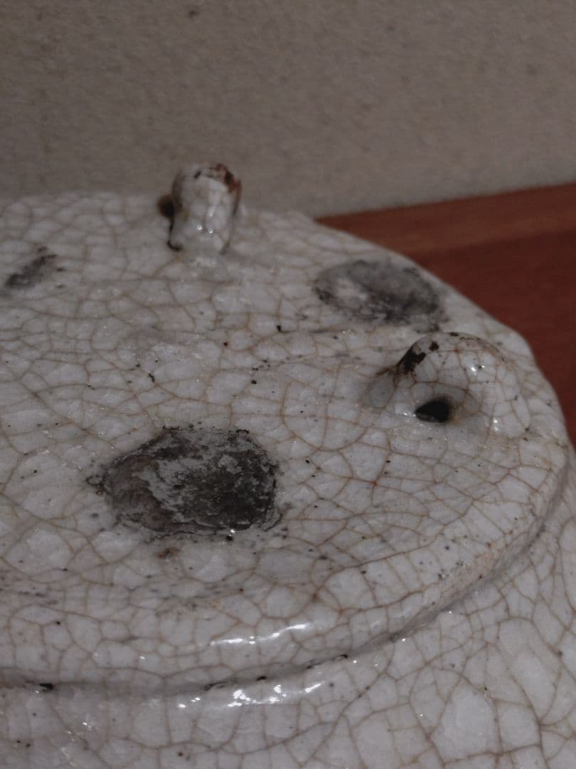 絵志野 蛇籠 草花紋 向付