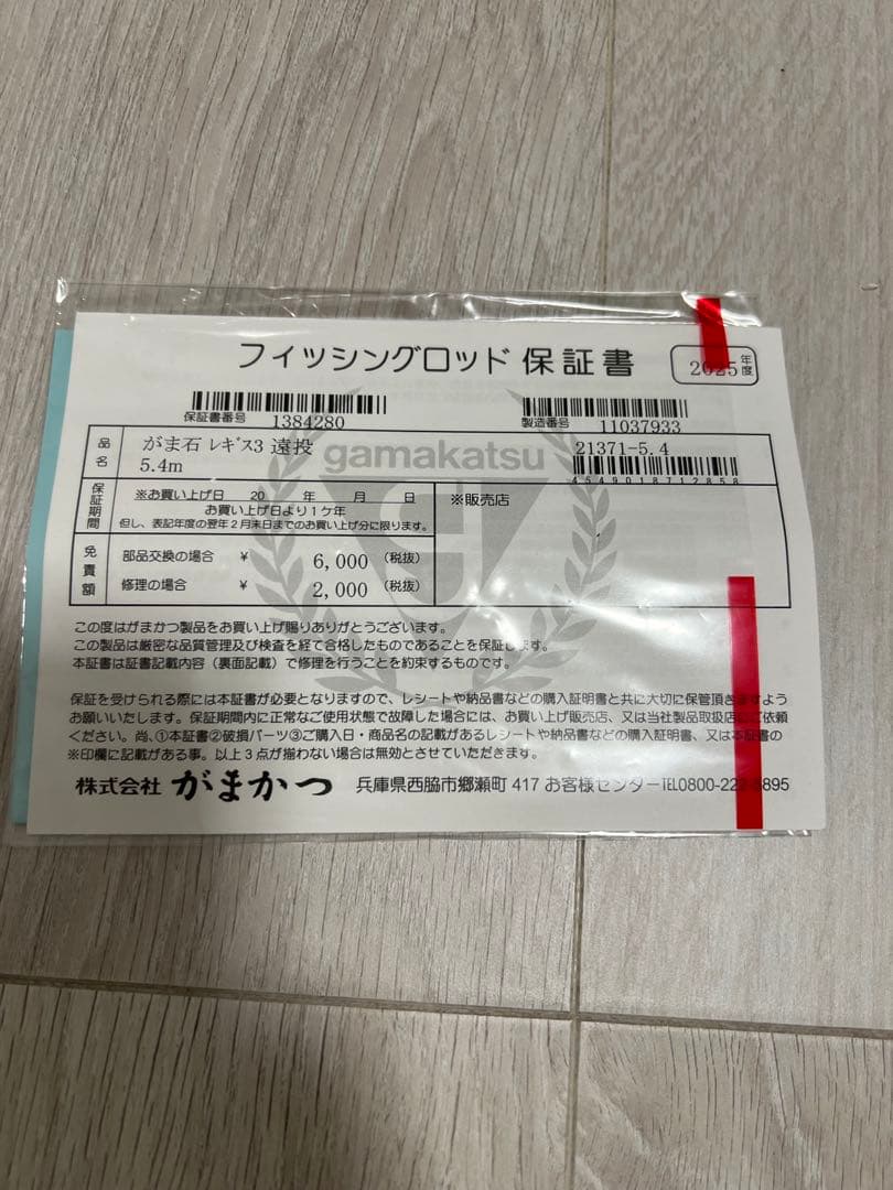 がま石　レギス3 遠投　540