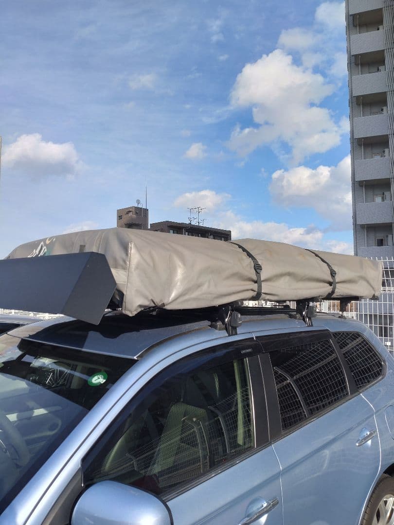 Easy Camper ルーフテント カーキ 大人2名用 はしご付