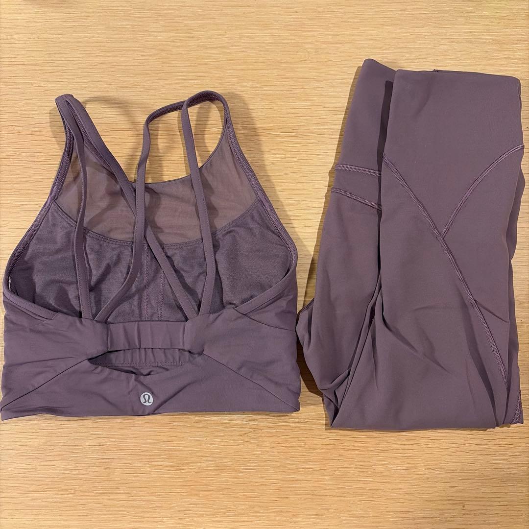 【美品】Lululemon セットアップ パープル