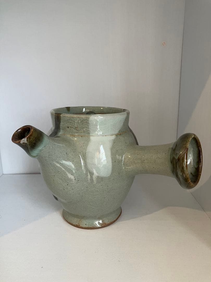 武内晴二郎　武内真木　倉敷堤窯　流掛急須　民藝