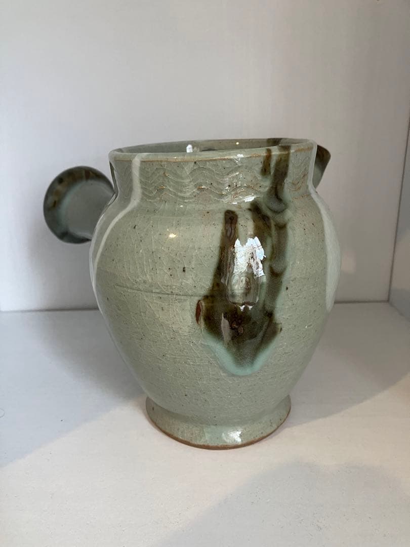 武内晴二郎　武内真木　倉敷堤窯　流掛急須　民藝