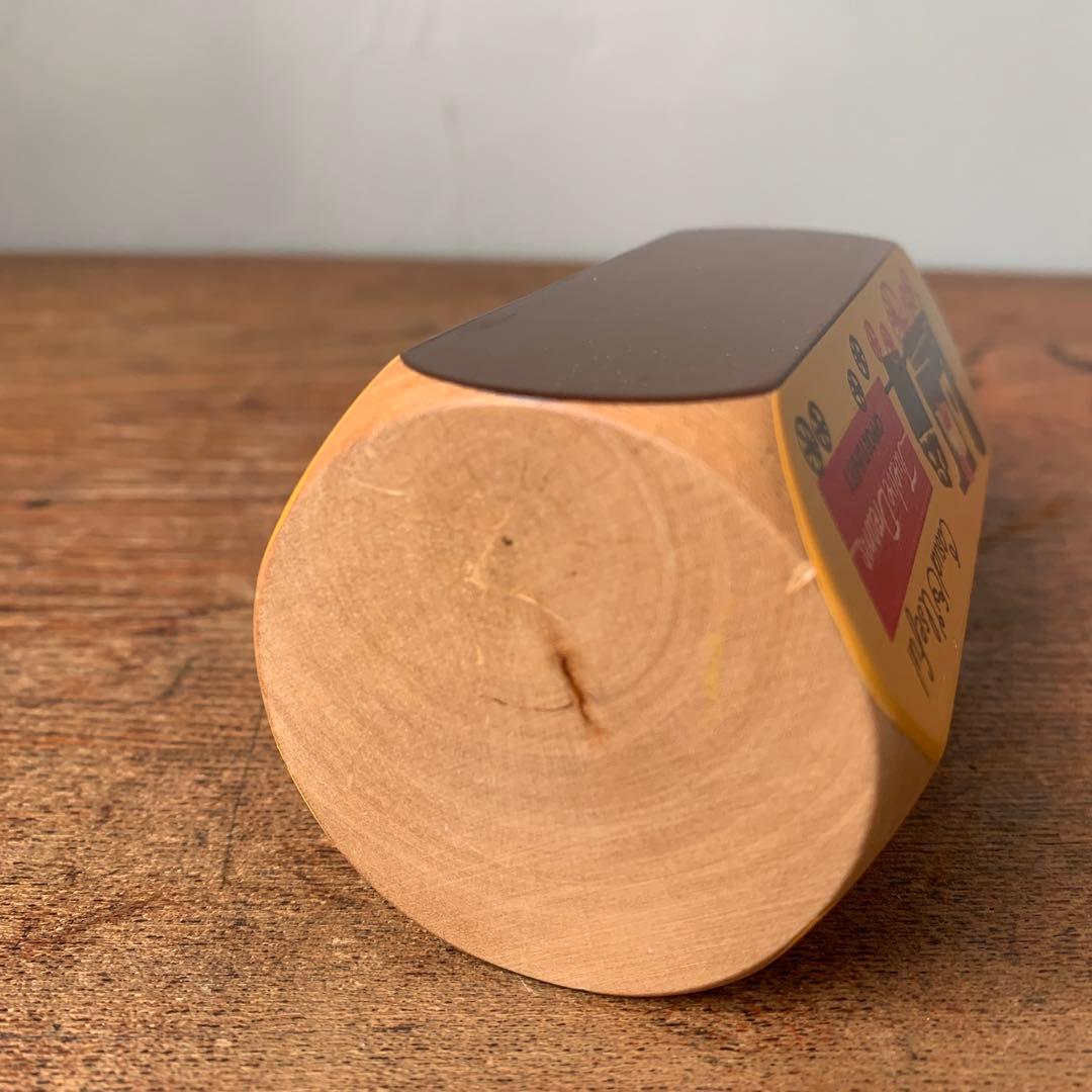 ご確認用　木製　鉛筆型ケース　色鉛筆セット　レトロ　ノベルティ