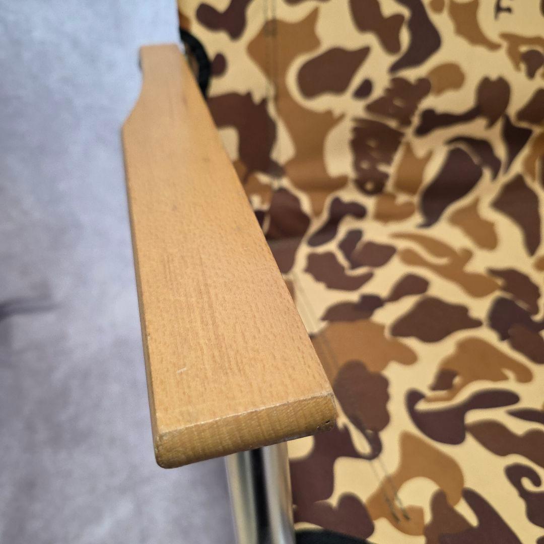 【美品】キャプテンスタッグ キャンプアウト アルミベンチ カモフラージュ柄