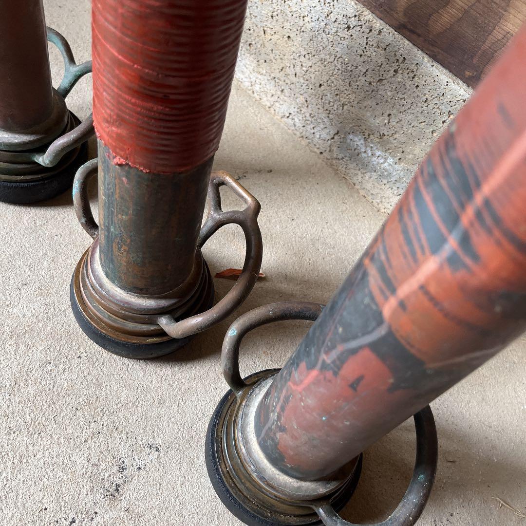 アンティーク消火ホース先　　　一本の価格です。