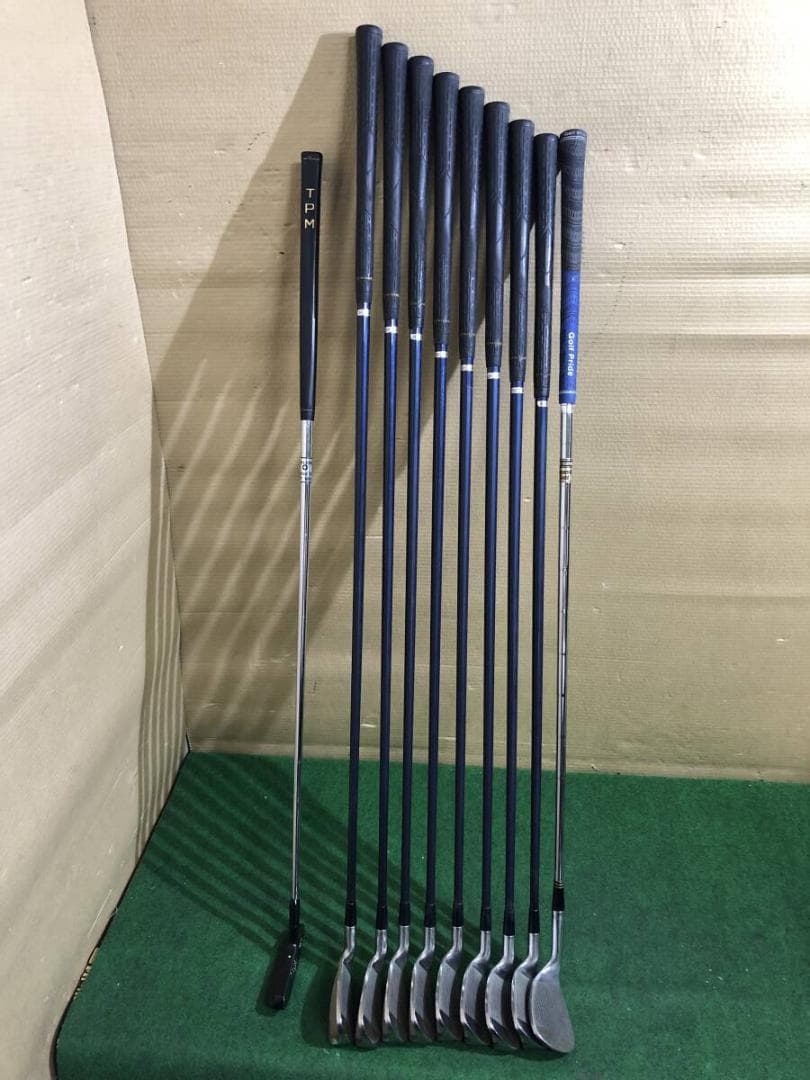 男性向け右打ち用 中古ゴルフクラブセット スポルディング など混成 13本組