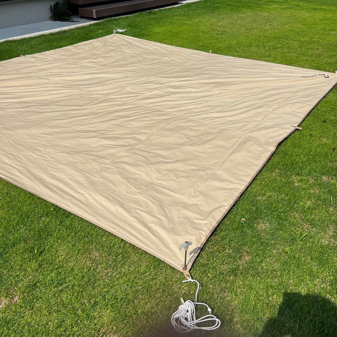 美品　おまけ付き非売品　DOD チーズタープ S タン　ベージュ　3.5×3.5