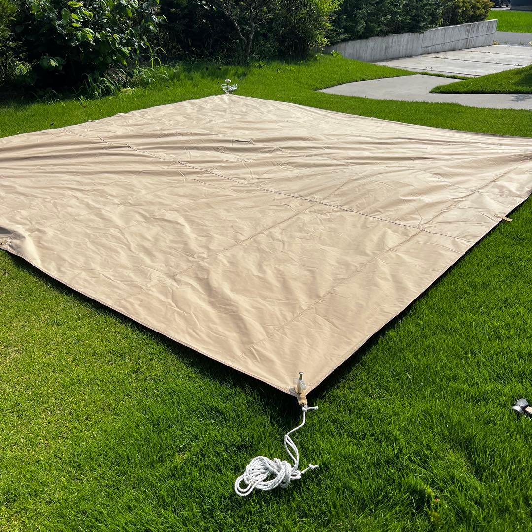 美品　おまけ付き非売品　DOD チーズタープ S タン　ベージュ　3.5×3.5