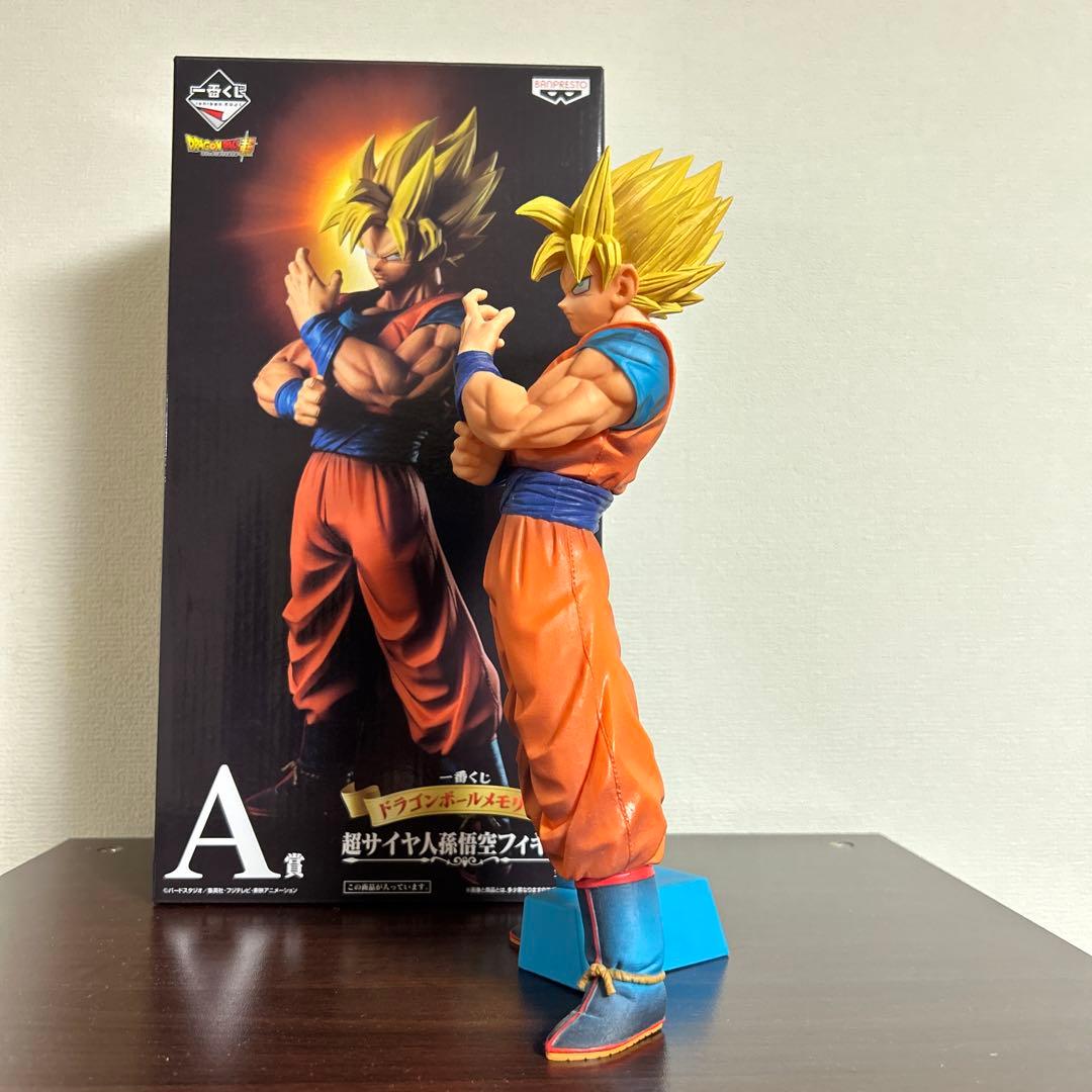 一番くじ　ドラゴンボールメモリーズ　A賞　超サイヤ人孫悟空　極美品　半券くじ箱付