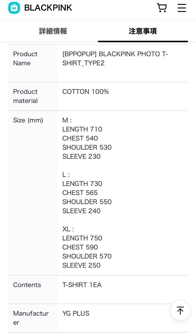 【公式完売品】BLACKPINK PHOTO T-SHIRT_TYPE2 L