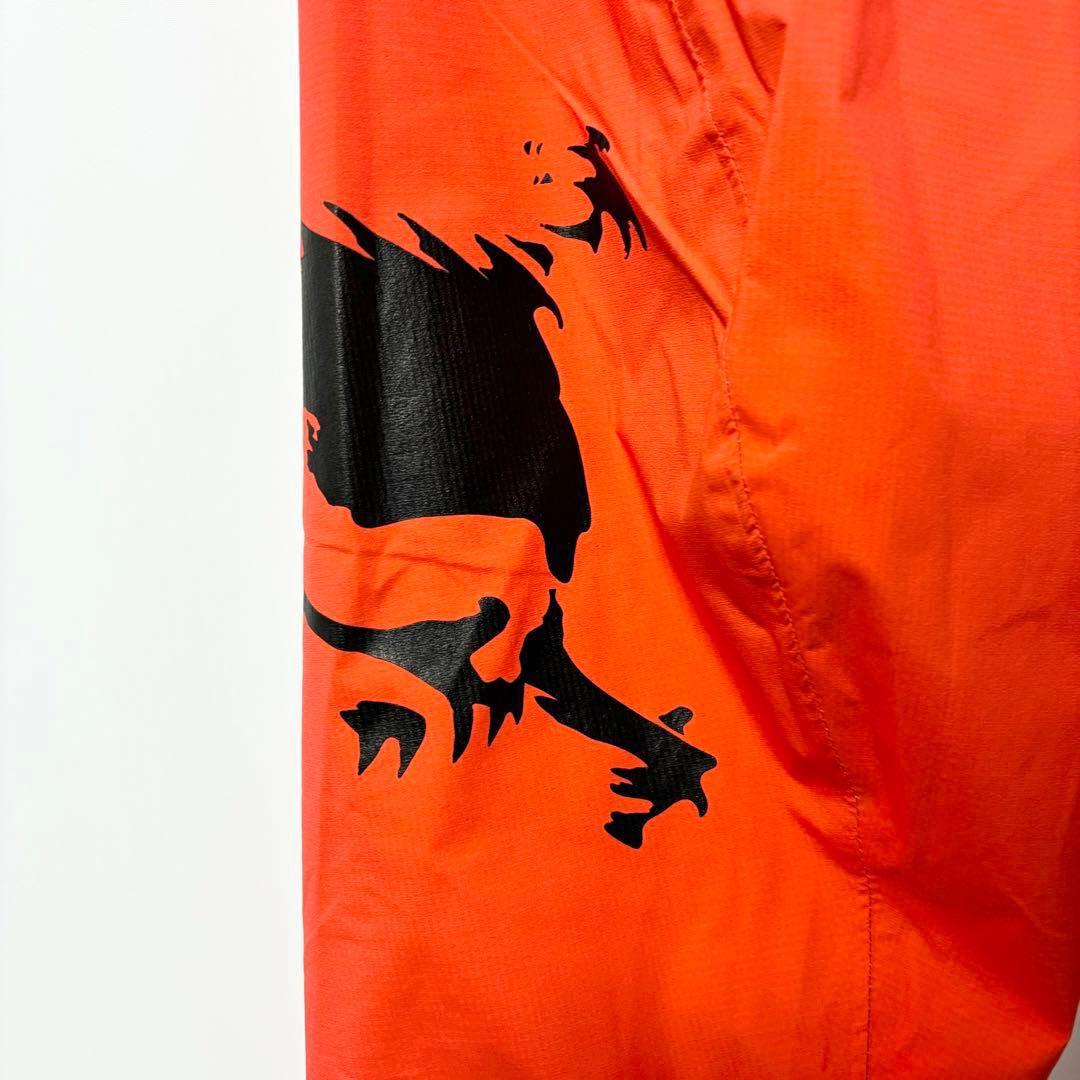 オークリー ゴルフ スカル スタウンチ 3D レインパンツ フレアオレンジ M