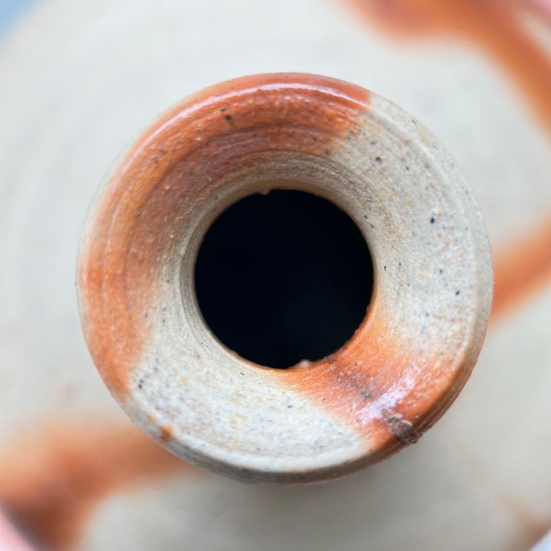 人間国宝・山本陶秀先生　備前焼緋襷徳利　四方桟共箱A