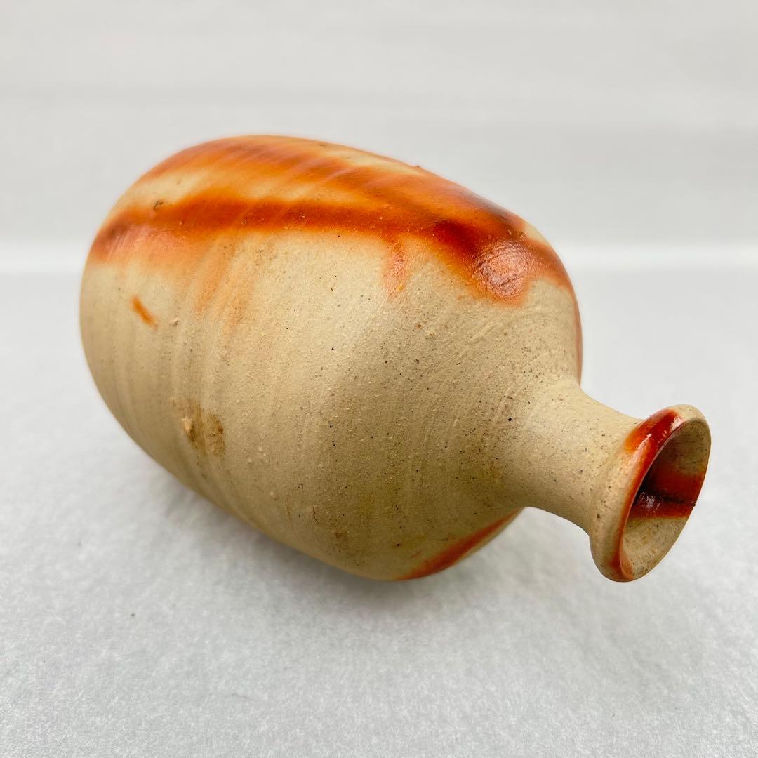 人間国宝・山本陶秀先生　備前焼緋襷徳利　四方桟共箱A