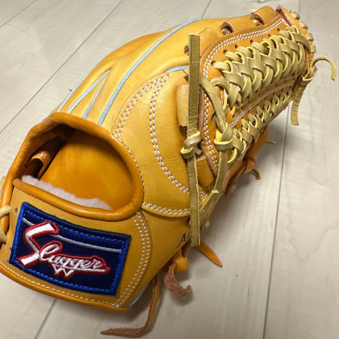 久保田スラッガー KSN-22PS KSオレンジ 一般軟式用グラブ 内野手用