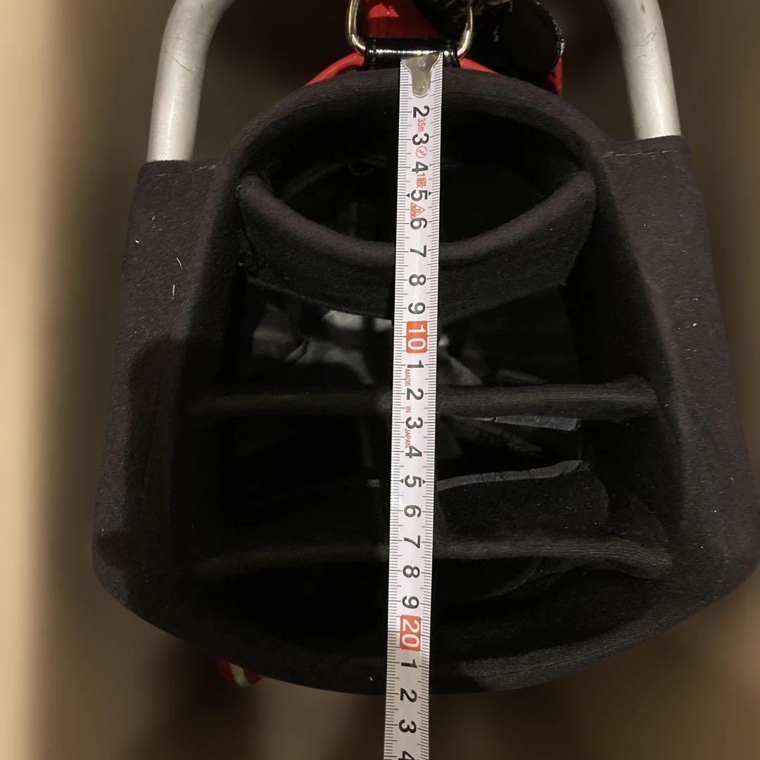 archivio キャディバッグ 黒/白/赤エナメル