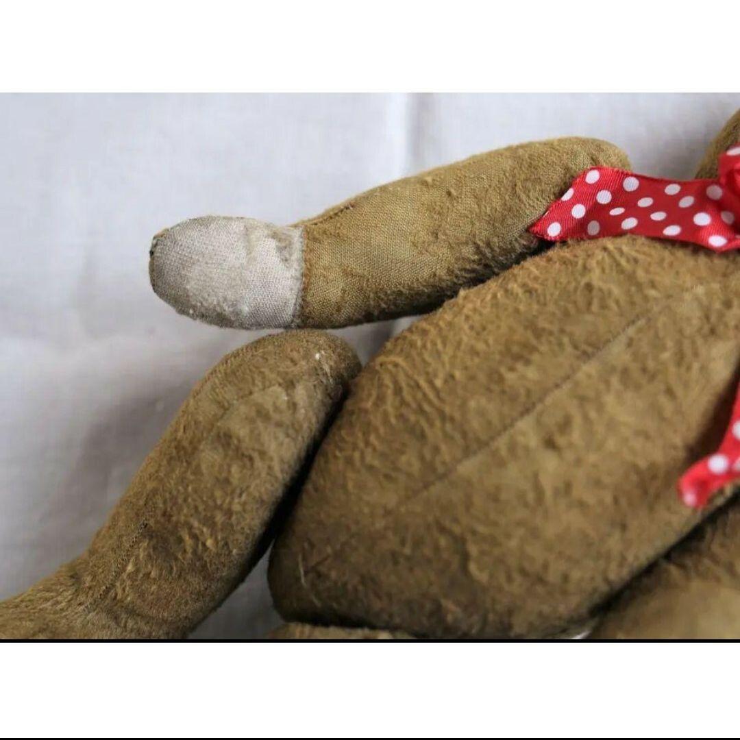 アンティーク 丸顔の古い テディベア フランス