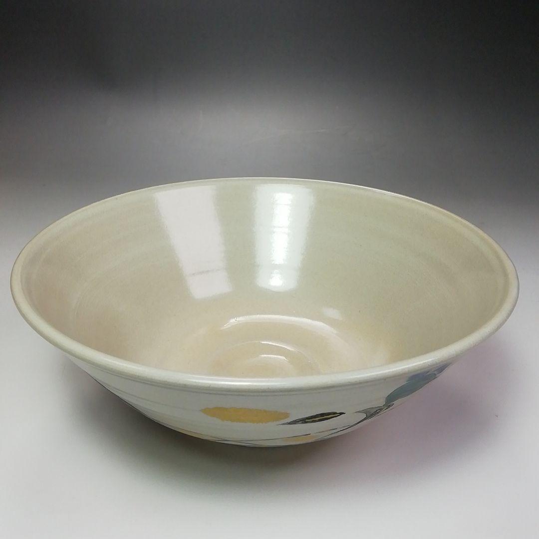 Ｓ３６５　茶碗　『犬山本窯』『尾関作十郎作』『つゆくさ絵』　共箱　抹茶碗　茶道具