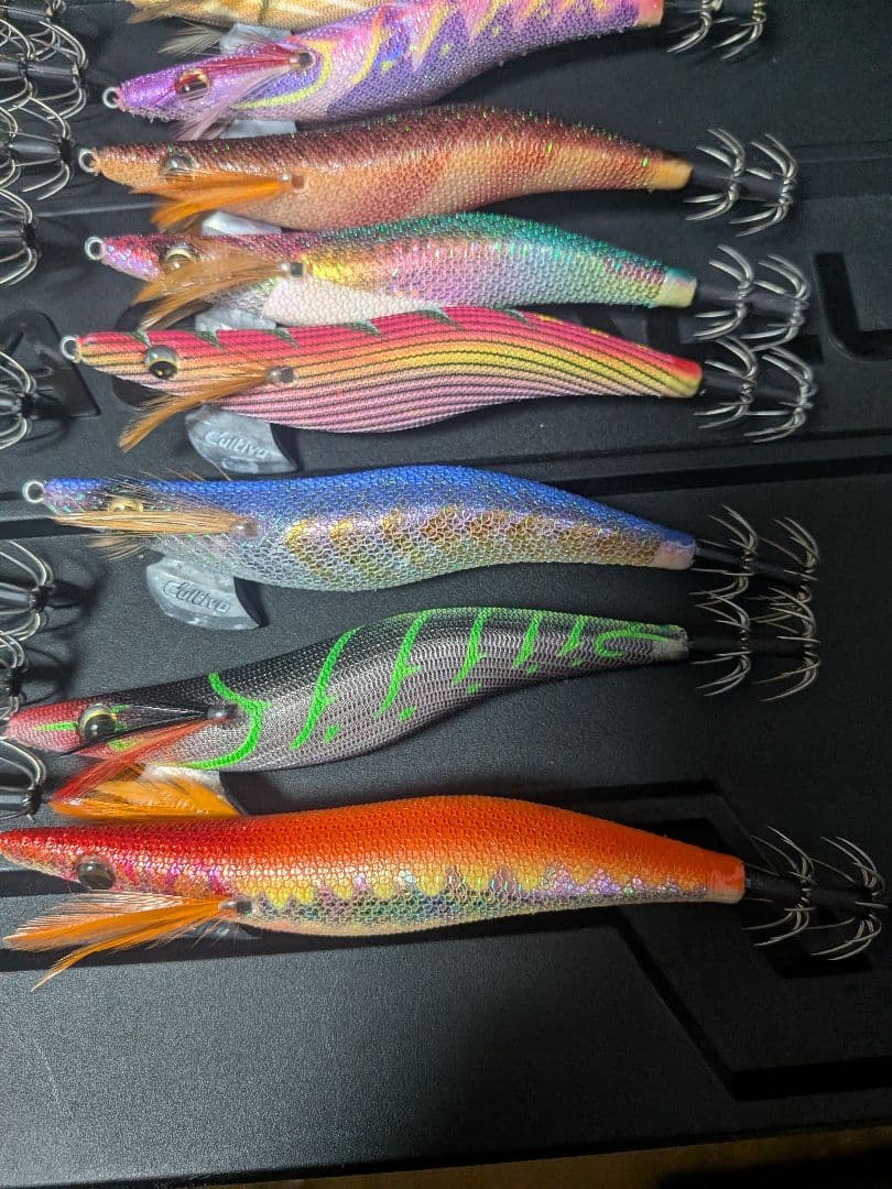 値下げ中 カルティバ パタパタ エギ王 など エギまとめ売り 40本 ケース付