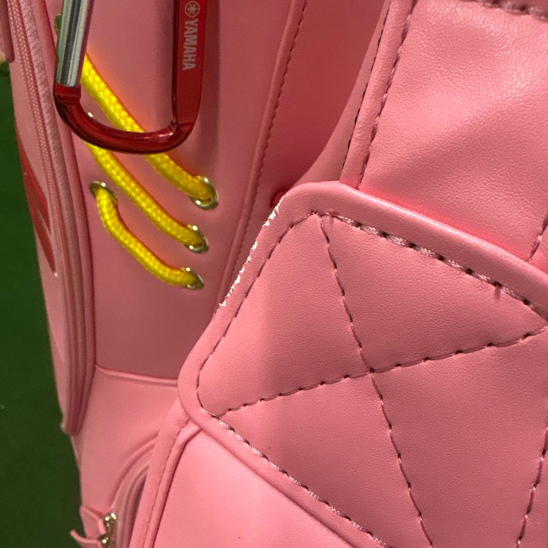 超美品YAMAHAレディースキャディバッグ ピンク　アイアンカバー付き