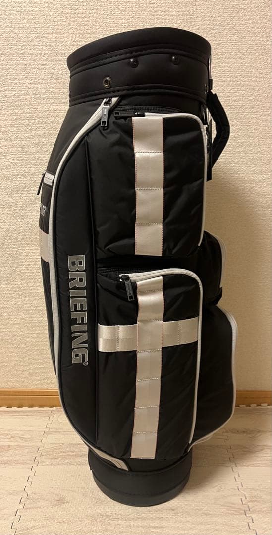 【新品】BRIEFING キャディバッグ CR-6 ブラック×ライトグレー