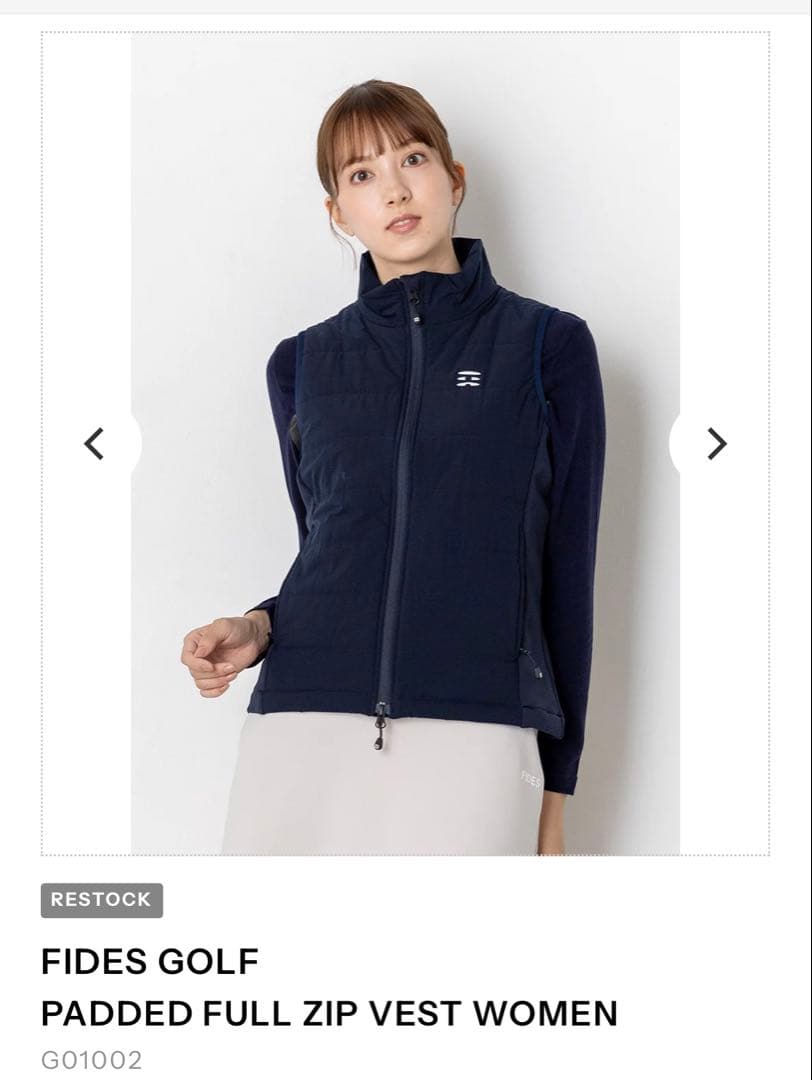 【新品】FIDES GOLF ダウンベスト レディース