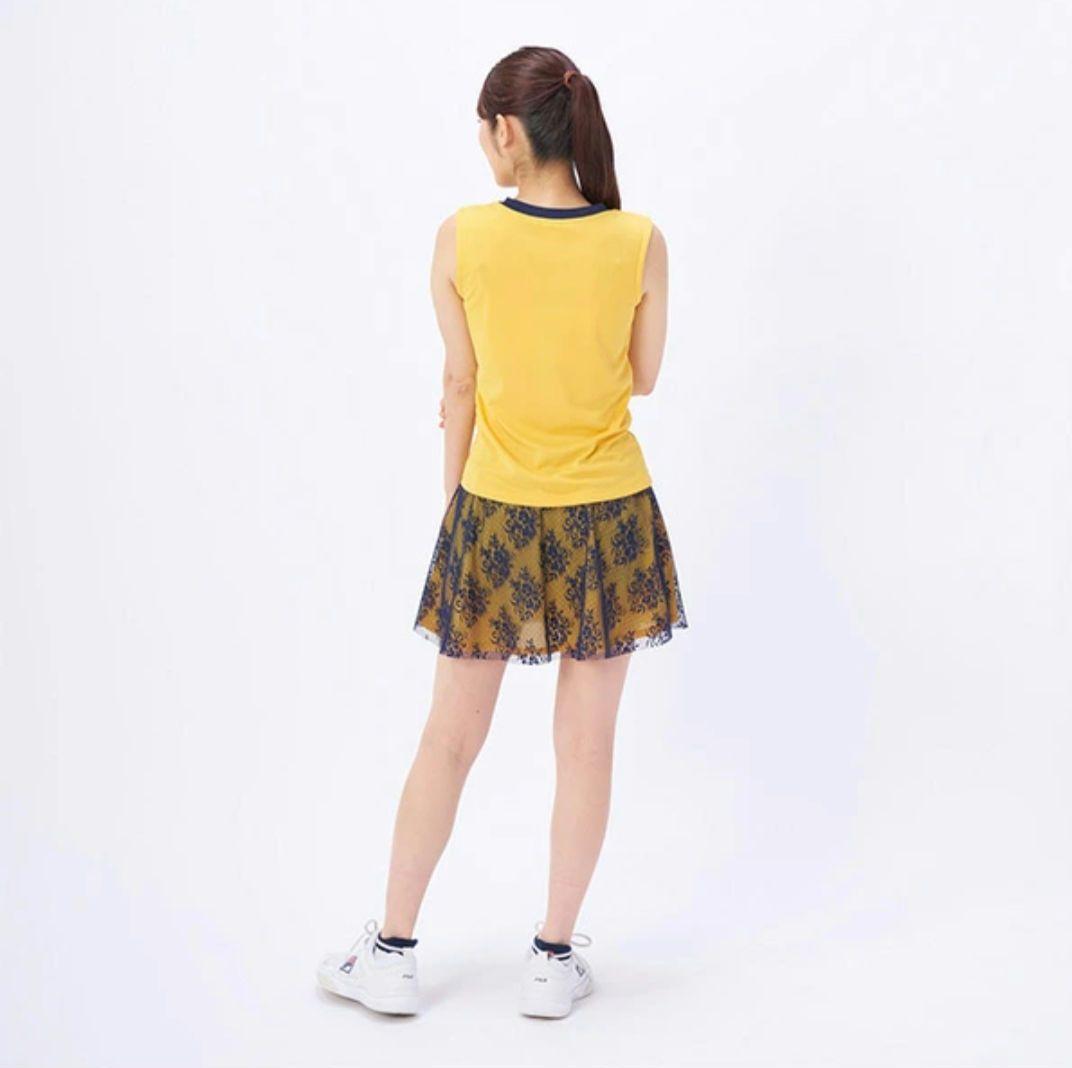 大人可愛い　L新品　FILAフィラ テニス・バドミントンウェア スコート レース