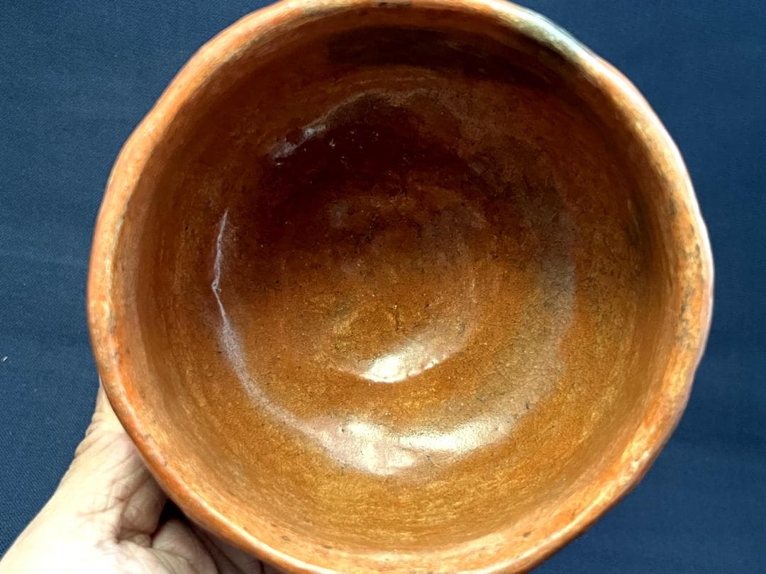 茶碗■古赤楽 かなり時代のある楽焼 江戸期 古い抹茶碗 宋光 時代物 骨董品■