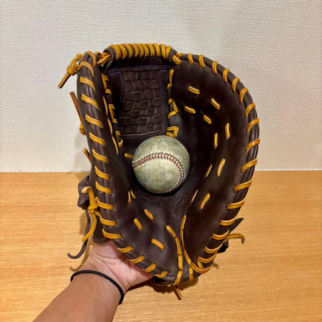 ファーストミット ワールドペガサス 軟式 美品 型抜群 即戦力 軟式グローブ