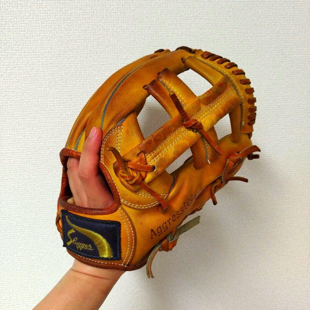 067 スラッガー 辻モデル 型抜群 即戦力 硬式 内野手用グローブ