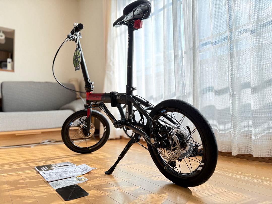 ⭐️希少レッド 新品未使用✨DAHON K9X レッド 16インチ 輪行袋付