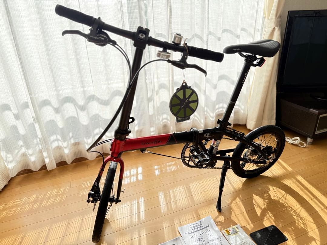 ⭐️希少レッド 新品未使用✨DAHON K9X レッド 16インチ 輪行袋付