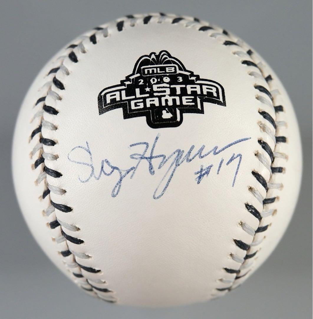 長谷川滋利 2003年オールスター球 直筆サインボール+ボールケース/大谷翔平