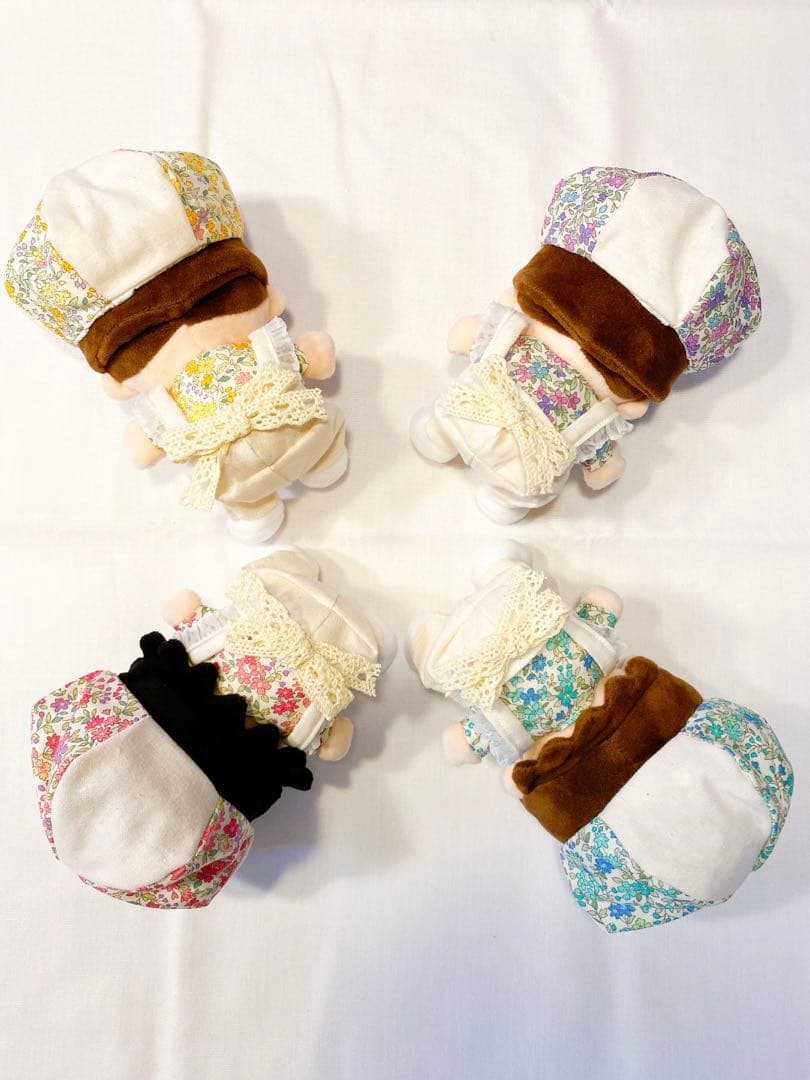 花柄ベレー帽コーデセット　オーダーページ　関西ちびぬい　はぴぬい　ぬい服