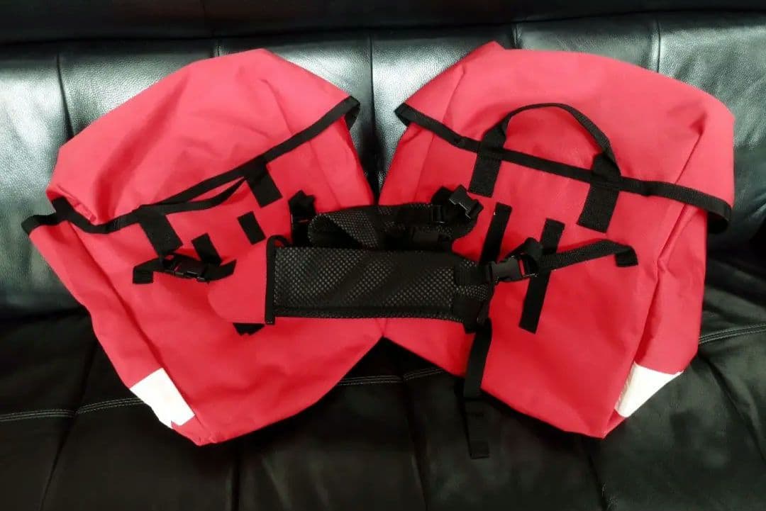  Mail イギリス 英国 メッセンジャーバッグ 赤 リフレクター