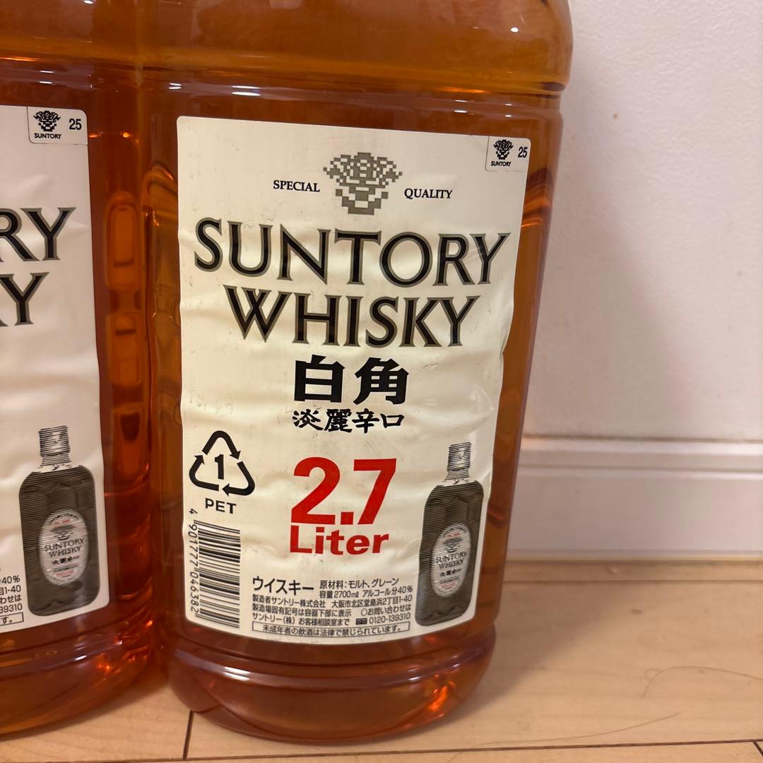 SUNTORY 白角ウイスキー 2.7リットル PET2本セット