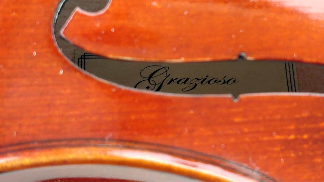 1/2バイオリン GRAZIOSO GV-3H・弓・ケース付き