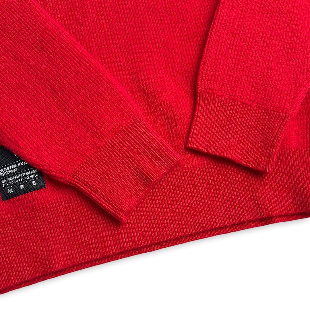 547 マスターバニー レディース ゴルフウェア ウールカシミヤニット 赤 0