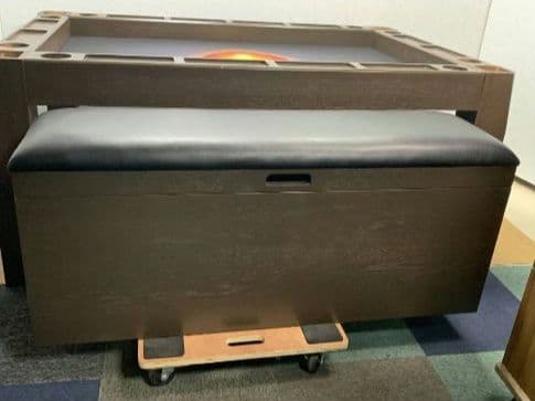 ボードゲームテーブル ダークブラウン 大きめ