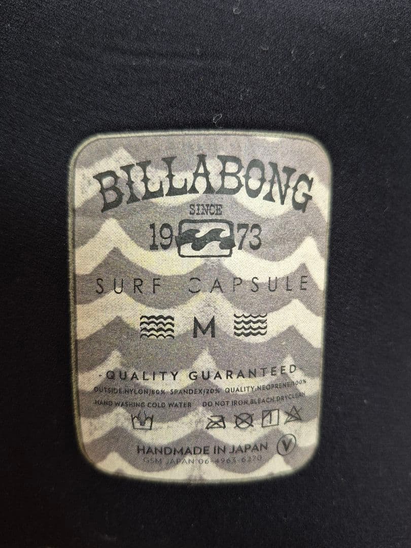美品✨️BILLABONGウェットスーツ 2ミリ ロンスプ 着用2-3回 M