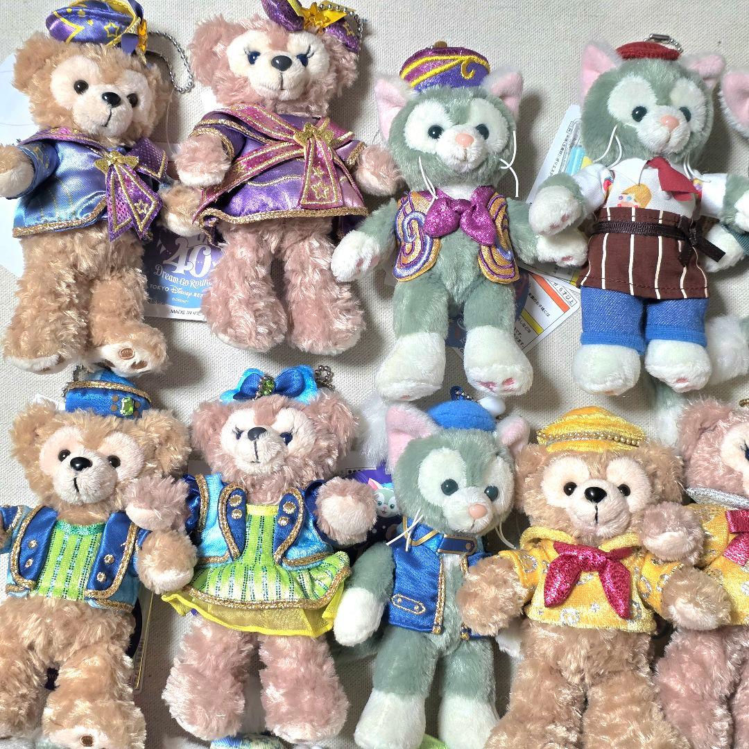 ダッフィー シェリーメイ ジェラトーニ ぬいぐるみバッジ まとめ売り 23体