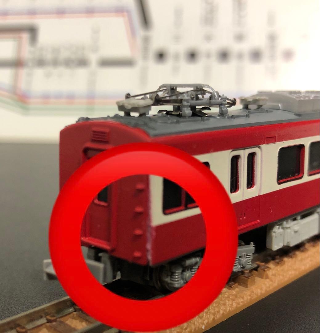 管理番号1635 京急2000形2扉車Nゲージ塗装キット素人組立品4両