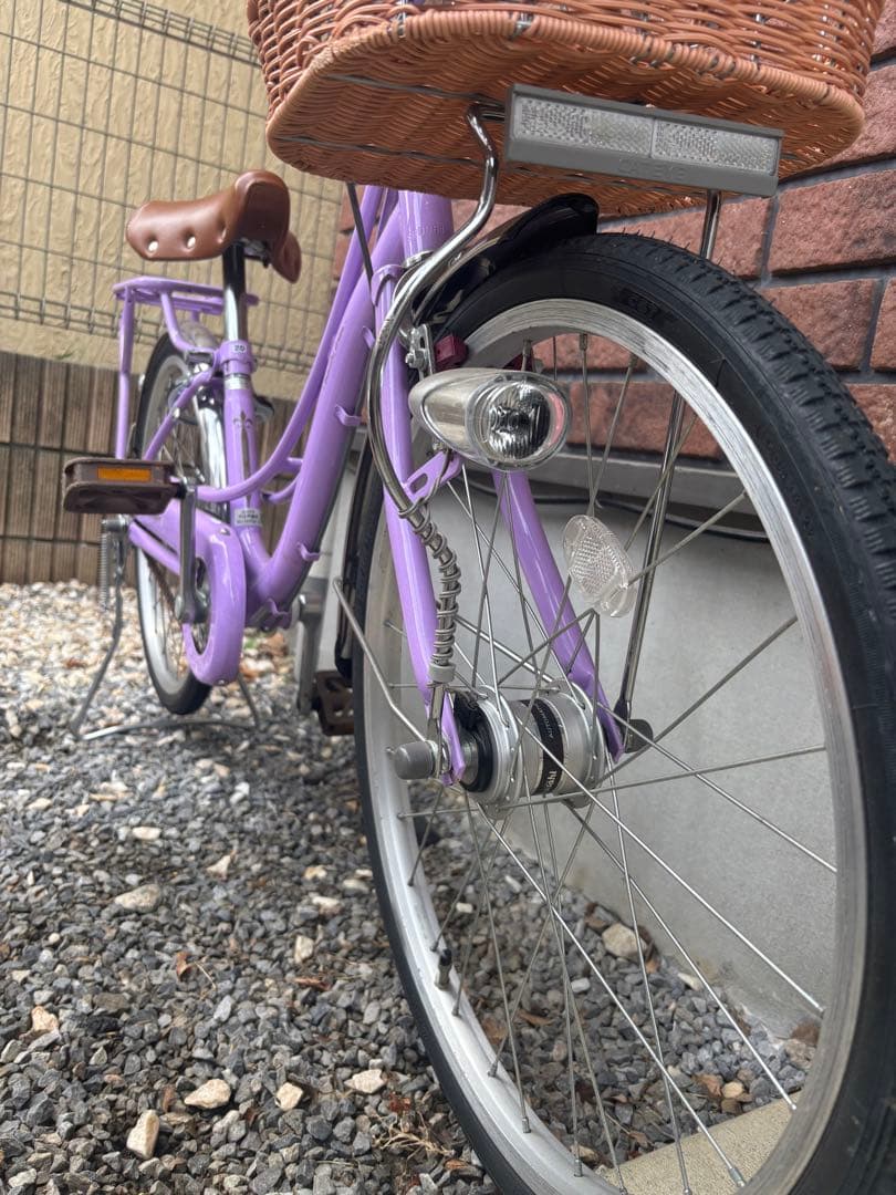 【引取り限定】アサヒ パープル 子供用自転車　20インチ