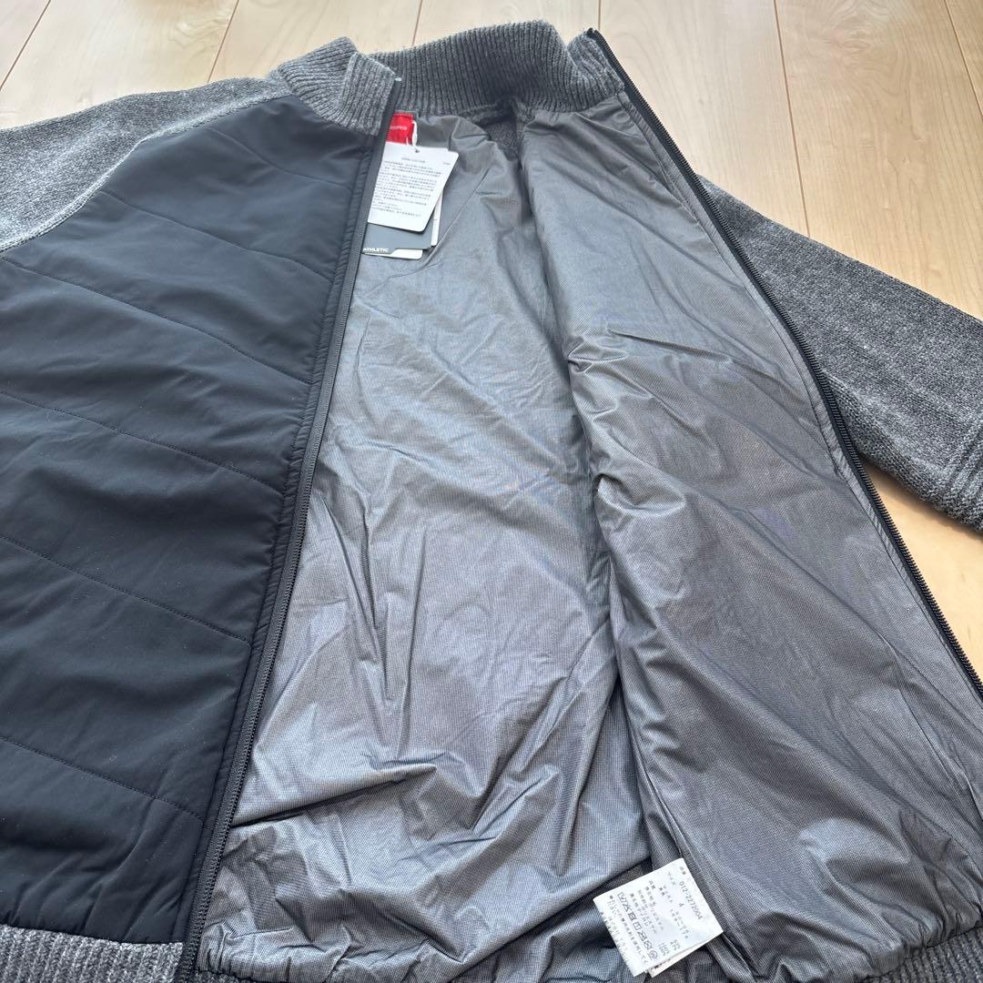 未使用タグ付 ニューバランス ゴルフ 保温 フルジップ ニットブルゾン 4