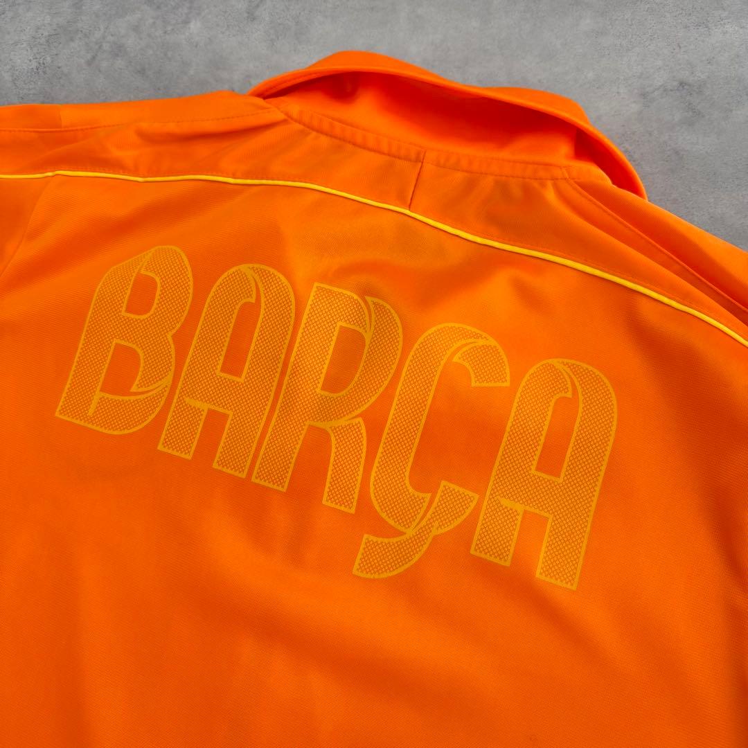 美品00s OLD NIKE ナイキ FCバルセロナトラックジャケット オレンジ