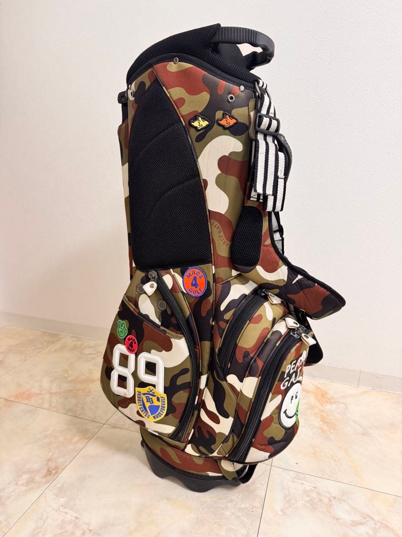 【1月中割】パーリーゲイツ　カモワッペン　レア　ゴルフバック　キャディバッグ