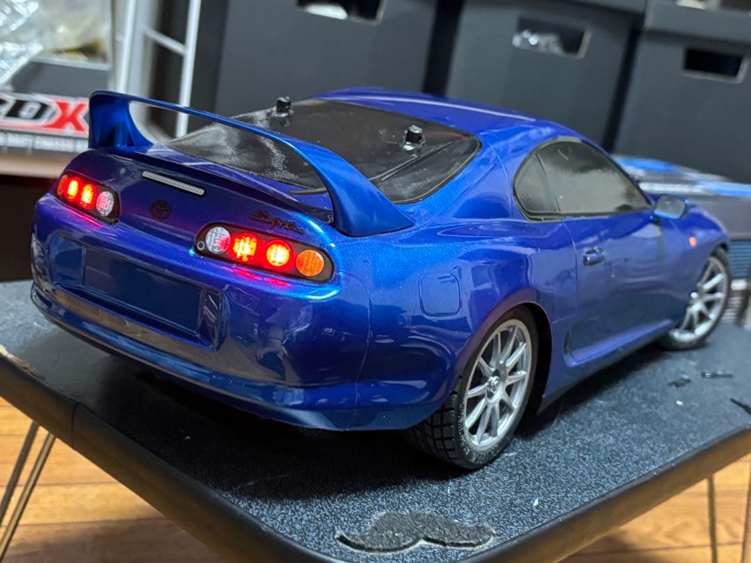 【タミヤ】BT-01スープラ 青 LED付 (撮影使用車)