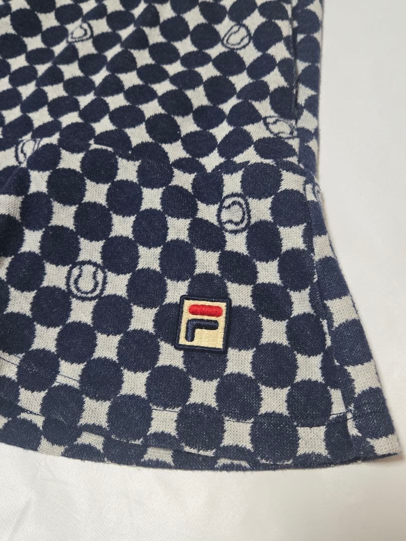 く*こ様 【FILA】ボール柄　ジャガードニットジャケットL&スコートXL　上下