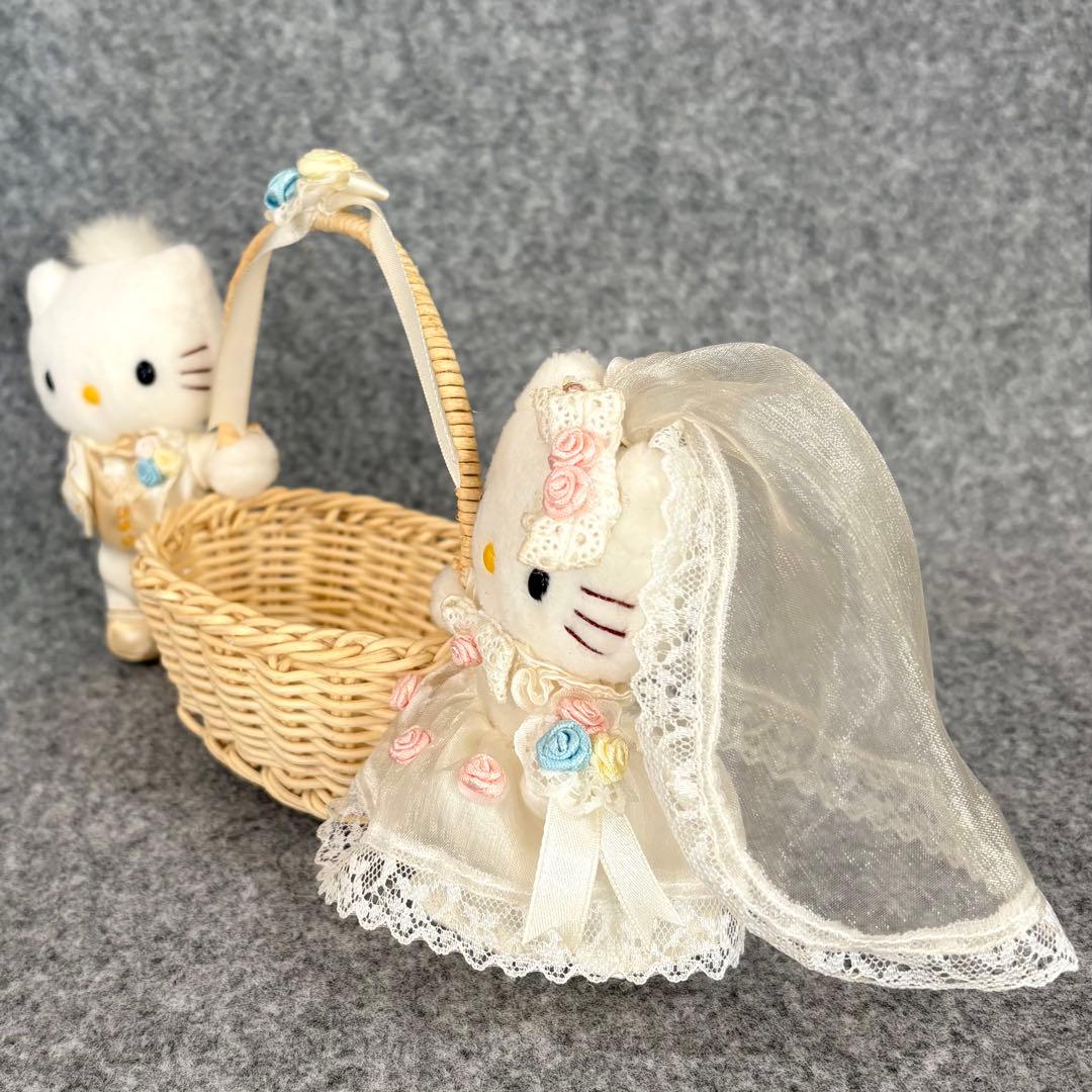 ハローキティ ディアダニエル ウエディング マスコット ぬいぐるみ バスケット