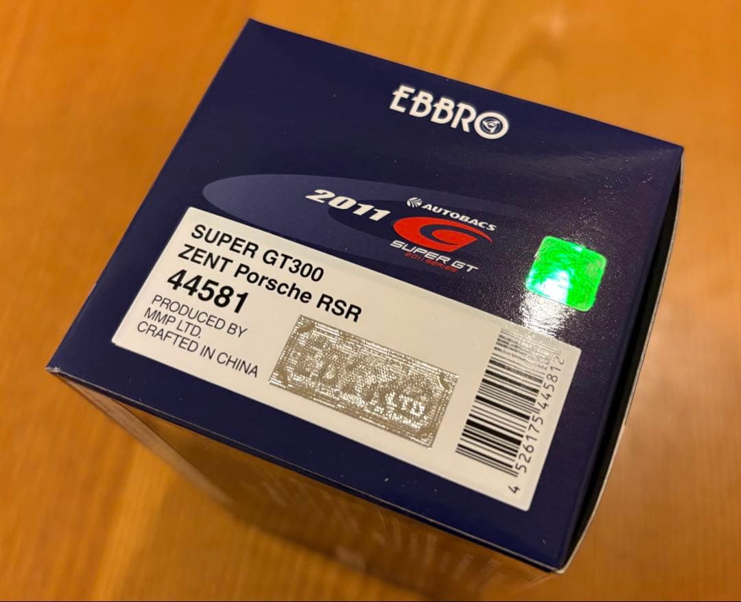 【EBBRO】ZENT Porsche RSR SUPER GT300 1/43
