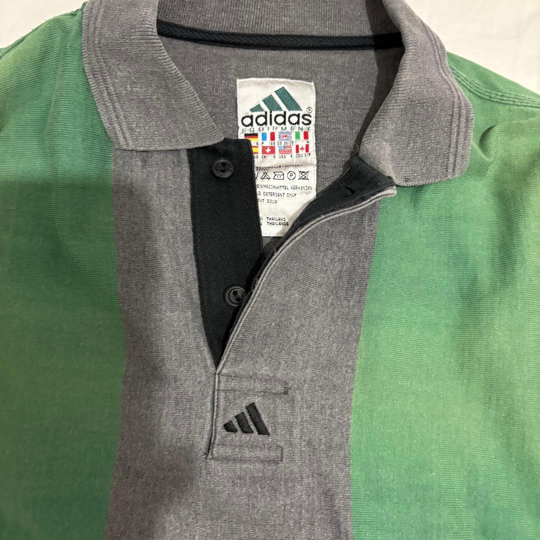 90s adidas レア ポロシャツ｜ラガーシャツ